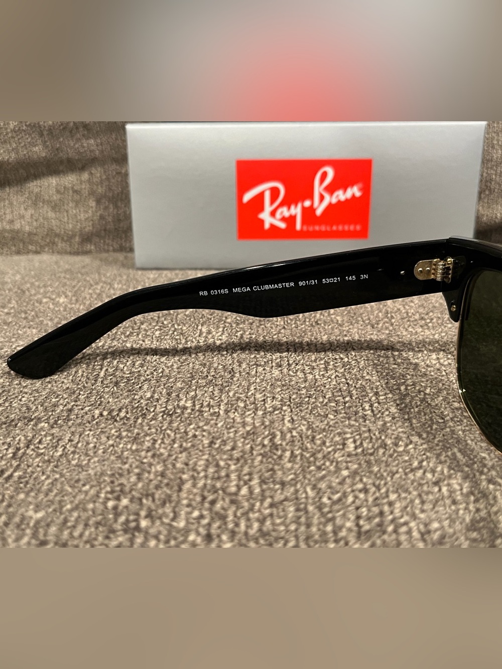 Men’s Mega Clubmaster Sunglasses Black Frame Green Lens Unisex Women’s Glasses - Picture 6 of 8
